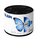 Ficha técnica e caractérísticas do produto DVD-R Gravável 8x 4,7 GB Elgin 50 Unidades