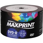 Ficha técnica e caractérísticas do produto DVD-R Gravável C/50 Unidades - 4.7gb, 1x-16x, 120min - Multilaser