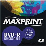 Ficha técnica e caractérísticas do produto DVD-Rw Maxprint 4.7gb