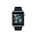 Ficha técnica e caractérísticas do produto E- Watch Relógio Inteligente com Função Celular e Notificações Via Bluetooth - Pulseira Preta