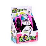Ficha técnica e caractérísticas do produto Easy Roller Rosa Rodas de Gel Transparente e com Luzes LED