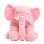 Ficha técnica e caractérísticas do produto Elefante de Pelúcia Rosa Grande