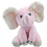 Ficha técnica e caractérísticas do produto Elefante Pelúcia Musical Mexe Orelhas Rosa Bbr Toys