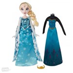 Ficha técnica e caractérísticas do produto Elsa Vestidos Reais Boneca Frozen - Hasbro B5170