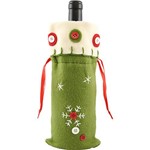 Ficha técnica e caractérísticas do produto Embalagem Natalina para Vinho, Verde - Christmas Traditions