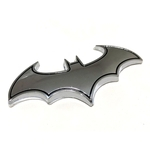 Ficha técnica e caractérísticas do produto Emblema morcego em metal - batman prata
