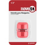 Ficha técnica e caractérísticas do produto Emenda para Mangueira Jardim 1/2 Plástico - Peça - Nove54