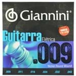 Ficha técnica e caractérísticas do produto Encordoamento Aço Inox para Guitarra Elétrica .009-.042 - Giannini