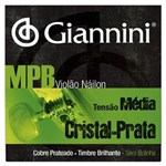 Ficha técnica e caractérísticas do produto Encordoamento Cordas Violão Nylon Cristal Prata Mpb Giannini