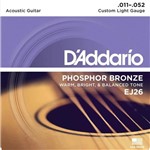 Ficha técnica e caractérísticas do produto Encordoamento D'addario EJ26 Phosphor Bronze