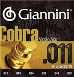 Ficha técnica e caractérísticas do produto Encordoamento Giannini Cobra Violão Aço Geeflk 011-052 - 1073174