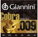 Ficha técnica e caractérísticas do produto Encordoamento Giannini Cobra Violão Aço Geewak 009-045
