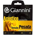 Ficha técnica e caractérísticas do produto Encordoamento Giannini P Cavaco Tensão Pesada Bronze 65/35