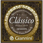 Ficha técnica e caractérísticas do produto Encordoamento Giannini P Violão Nylon Serie Classico GENWXPA Extra Pesada (Bronze 6535)
