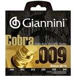 Ficha técnica e caractérísticas do produto Encordoamento Giannini para Violão Aço Bronze 0,09 Geewak