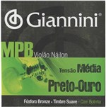 Ficha técnica e caractérísticas do produto Encordoamento Giannini Violão Nylon GENWBG Cordas 028