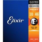 Ficha técnica e caractérísticas do produto Encordoamento Guitarra Elixir 010-046 Nanoweb Light 12052