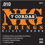 Ficha técnica e caractérísticas do produto Encordoamento Guitarra Nig N71 .010.056 7 Cordas