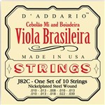 Ficha técnica e caractérísticas do produto Encordoamento para Viola Brasileira J82c D`addario