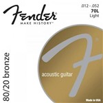 Ficha técnica e caractérísticas do produto Encordoamento para Violao Aco 0.012 70L Bronze Fender