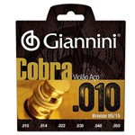 Ficha técnica e caractérísticas do produto Encordoamento para Violao Geefle Serie Cobra Aco 0.10 Giannini