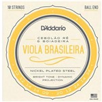 Ficha técnica e caractérísticas do produto Encordoamento Viola Brasileira Cebolão Ré/Boiadeira EJ82A - D`Addario