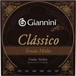 Ficha técnica e caractérísticas do produto Encordoamento Violão Nylon Giannini Clássico Tensão Média - GENWPM
