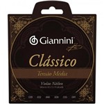 Ficha técnica e caractérísticas do produto Encordoamento Violão Nylon Tensão Média Giannini Clássico GENWPM