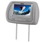 Ficha técnica e caractérísticas do produto Encosto de Cabeça KX3 com Tela LCD de 7" com Sistema PAL/NTSC - Cinza