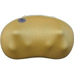 Encosto Massageador Shiatsu Color Pillow Amarelo Bivolt - Relaxmedic