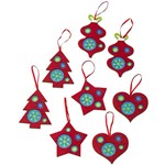 Ficha técnica e caractérísticas do produto Enfeite de Árvore em Feltro POP 8 Unidades - Christmas Traditions