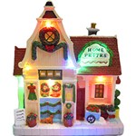 Ficha técnica e caractérísticas do produto Enfeite de Mesa Casinha Amarela Iluminada - Orb Christmas