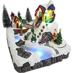 Ficha técnica e caractérísticas do produto Enfeite de Mesa Decoração Iluminada Escorrega na Neve - Orb Christmas