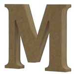 Ficha técnica e caractérísticas do produto Enfeite de Mesa Letra M 18cm X 18mm - Madeira Mdf