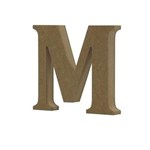 Ficha técnica e caractérísticas do produto Enfeite de Mesa Letra M 12cm X 18mm Madeira MDF