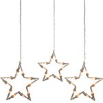 Ficha técnica e caractérísticas do produto Enfeite Estrelas Iluminadas com 5 Peças 127v - Christmas Traditions
