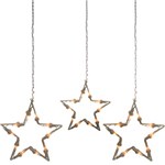 Ficha técnica e caractérísticas do produto Enfeite Estrelas Iluminadas com 5pçs 220v - Christmas Traditions