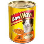 Ficha técnica e caractérísticas do produto Enlatado para Cães Adultos Sabor Frango 280g - Baw Waw