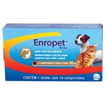 Ficha técnica e caractérísticas do produto Enropet 50 Mg 10 Comprimidos