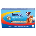 Ficha técnica e caractérísticas do produto Enropet Ceva 50mg 10 comprimidos