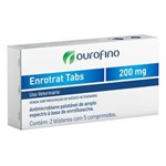 Ficha técnica e caractérísticas do produto Enrotrat Tabs 200mg - Ourofino - 10 Comprimidos