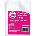 Ficha técnica e caractérísticas do produto Envelope Plastico Oficio 4Furos Fino 0,06Mm Pct.C/100 Dac