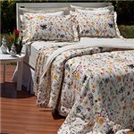 Ficha técnica e caractérísticas do produto Enxoval Cama King Fiori 7 Peças Percal 180 Fios - Casa & Conforto