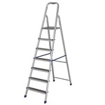 Ficha técnica e caractérísticas do produto Escada Alumínio 07 Degraus - Uso Doméstico - Cromado - Mor - 239
