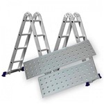 Ficha técnica e caractérísticas do produto Escada Aluminio 4x3 Multifuncional com Plataformas MOR 005133