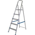 Ficha técnica e caractérísticas do produto Escada Aluminio 5 Degraus Uso Doméstico - MOR