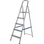 Ficha técnica e caractérísticas do produto Escada Aluminio 5 Degraus Uso Doméstico