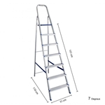 Ficha técnica e caractérísticas do produto Escada Alumínio Doméstica 7 Degraus Bel