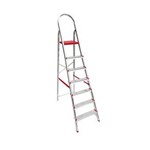 Ficha técnica e caractérísticas do produto Escada Alumínio Escada Aluminio Re107 7 Degraus