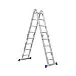 Ficha técnica e caractérísticas do produto Escada Aluminio Multifuncional 4x4 16 Degraus